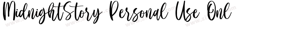 MidnightStory Personal Use Only字体转换